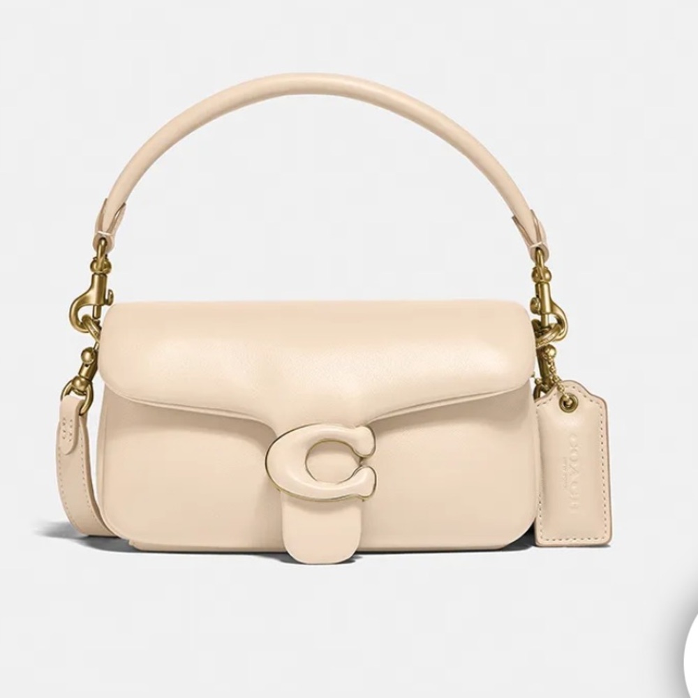 Coach Pillow Tabby 18 Shoulder Bag - Off White